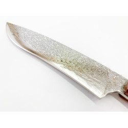 Ръчно направен ловен нож от дамаска стомана с VG 10 сърцевина фултанг конструкция