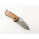 Сгъваем джобен нож с иноксово покритие и дървени чирени Buck X74