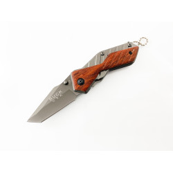 Сгъваем джобен нож с иноксово покритие и дървени чирени Buck X59