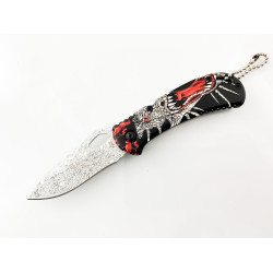 Сгъваем джобен нож с рисунка на червен дракон Buck X82