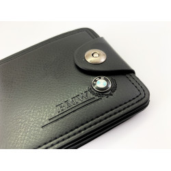 Мъжки кожен портфейл БМВ / BMW с магнитна закопчалка Мъжки кожен портфейл БМВ / BMW с магнитна закопчалка