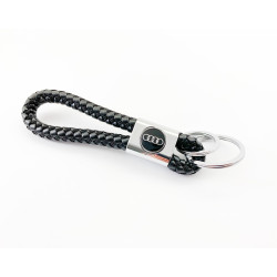 Кожен ключодържател черен цвят Ауди / Audi