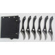 Ножове за хвърляне с антирефлекторно покритие  комплект от 6 броя с текстилен калъф 