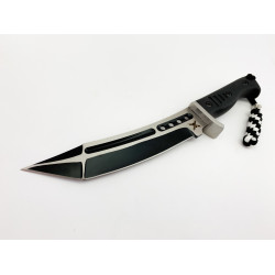 Масивен ловен нож за оцеляване в дивата природа с пластмасов калъф