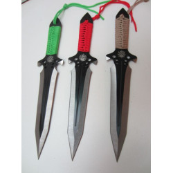 Ками  за хвърляне  известни с японското си име - кунай Skull символ на острието