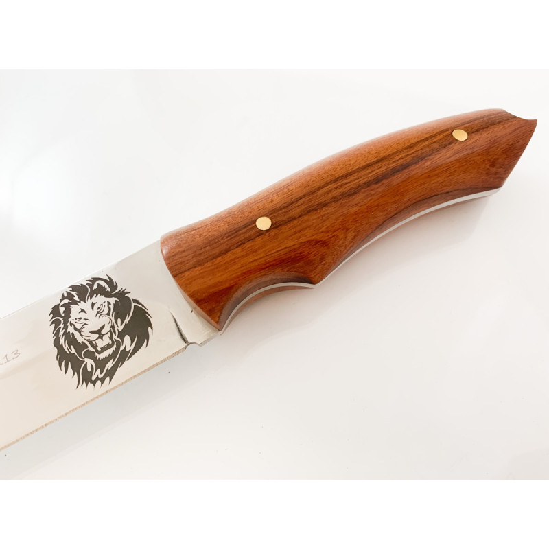 Руски ловен нож с калъф - Лъв/Лев