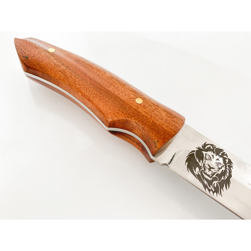 Руски ловен нож с калъф - Лъв/Лев