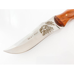 Ловен нож неръждаема стомана и дървена дръжка-Орел