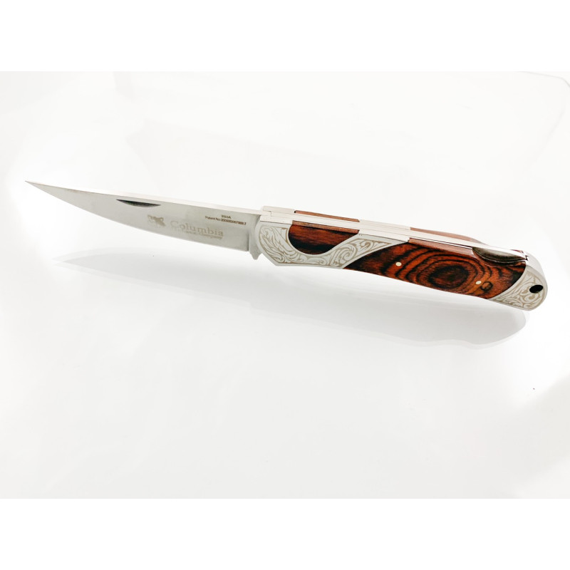Сгъваем джобен нож голям и масивен с дървени чирени Columbia 260А