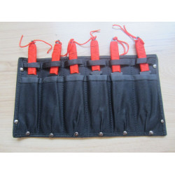 Комплект от шест броя ножове / ками за хвърляне със щампа дракон