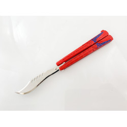 Тренировъчен нож пеперуда Спайдър-Мен,Spider-Man ,не е остър за колекция или тренировка за трикове