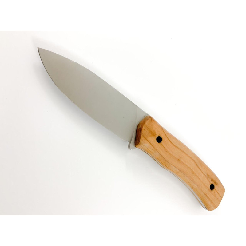  Ловен нож ръчно изработен с месингови нитове и дръжка от черница