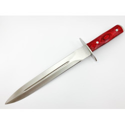 Кама двустранно заточена с кожена кания за носене на колана