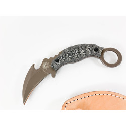 Карамбит karambit deresrona с кожена кания