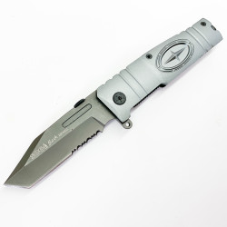 Сгъваем автоматичен нож Sog flash tanto 1/2 серетирано острие