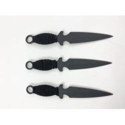 Ками за хвърляне комплект от три броя в кожен калъф