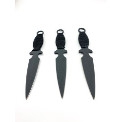 Ками за хвърляне комплект от три броя в кожен калъф