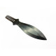 Масивна тежка черна кама/пластина/кунай/ нож за хвърляне/мятане