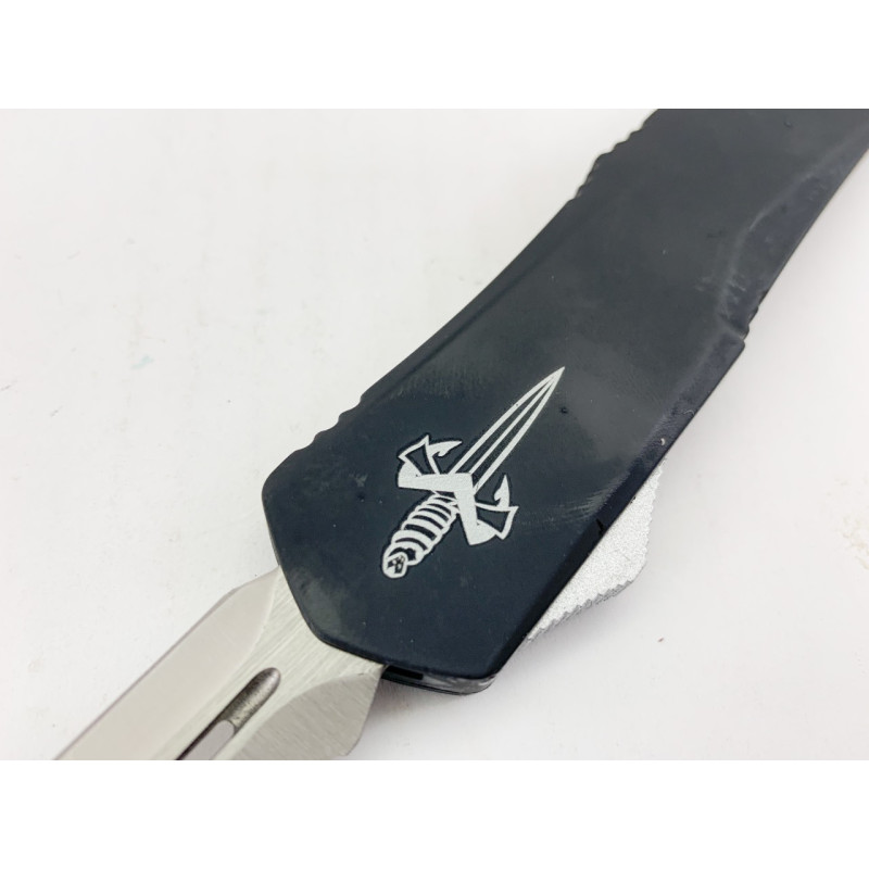 Сгъваем автоматичен нож Microtech Marfione Custom VT-11 Venomtech D/E Stonewash Serrated