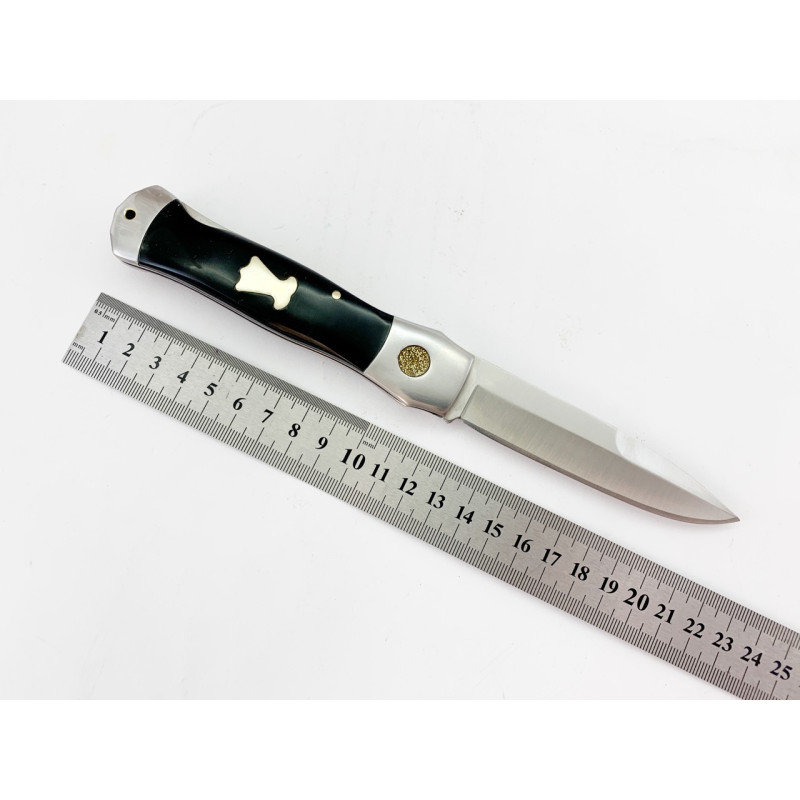 Сгъваем джобен нож с кожен калъф за колана Columbia S300B