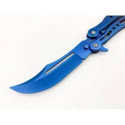 Нож пеперуда тренировъчен - цвят небесно синьо CS GO