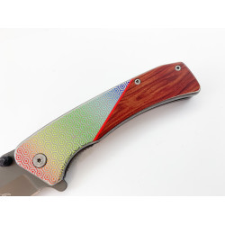 Сгъваем автоматичен нож с иноксово покритие изцяло метален