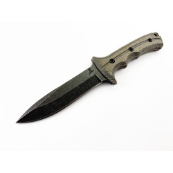 Ловен нож от масивна закалена стомана-AUS-10A G10 дръжка knife for army