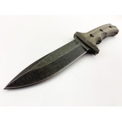 Ловен нож от масивна закалена стомана-AUS-10A G10 дръжка knife for army