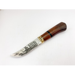 Руски ловен нож инкрустиран Ловец на острието - Охотник