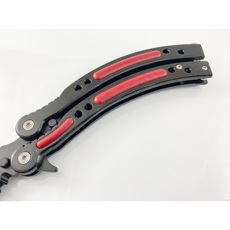 Нож пеперуда остър като бръснач - CS GO, butterfly knife black Нож пеперуда остър като бръснач - CS GO, butterfly knife black