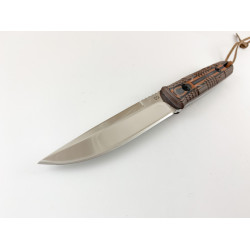 Ръчно направен ловен нож от D2 стомана и дръжка G10