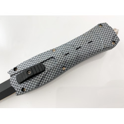 Автоматичен сгъваем нож с полимерна дръжка и карбонов принт OTF Автоматичен сгъваем нож с полимерна дръжка и карбонов принт OTF