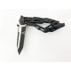 Сгъваем джобен нож черен цвят с калъф и клипс за носене на колана jl 16010c