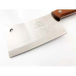 Кухненски сатър масивен и тежък за рязане на месо и кости фултанг кострукция