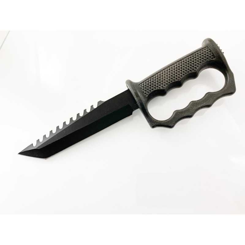 Ловен нож с магнезиева пръчка Kydex калъф танто острие с черно антирефлекторно покритие