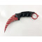 Карамбит шарка на тигър червен остър Cs GO