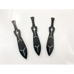 Кунай класически модел ками за хвърляне с калъф с черно антирефлекторно покритие