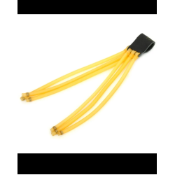 Троен ластик с кожен държач за сачмите Троен ластик с кожен държач за сачмите