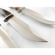 Комплект от три броя ловни ножове с калъфи за колан
