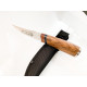 Руски ловен нож с гравирани Риби на острието стомана 65х13