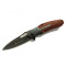 Сгъваем полуавтоматичен нож с дървени чирени - gerber