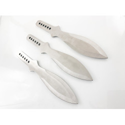 Комплект тежки ками кунай класически модел три броя сет с калъф