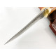 Ловен нож ръчно направен от дамаска японска стомана сандалово дърво
