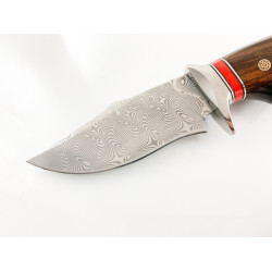 Ловен нож ръчно направен от дамаска японска стомана подходящ за дране