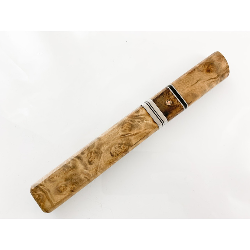 Къс меч нож уникален за подарък или колекция махагонова дръжка ръчно направен от дамаска японска стомана