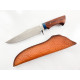 Ловен нож от японска дамаска стомана , дръжка от сандалово дърво