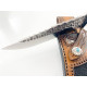 Ловен нож от дамаска стомана и дръжка от махагон