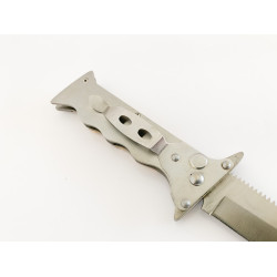 Сгъваем автоматичен джобен нож с дръжка еленов рог имитация