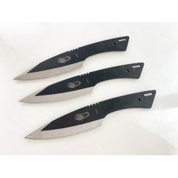 Комплект ножове ками кунай добре балансирани остри за хвърляне Скорпион