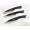 Комплект ножове ками кунай добре балансирани остри за хвърляне Скорпион